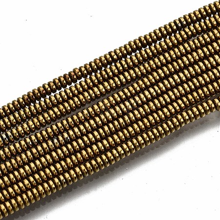 Electroplate Non-magnetic Synthetic Hematite Beads G-T114-58-G-1