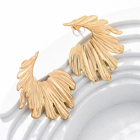 304 Stainless Steel Stud Earrings for Women EJEW-K306-11G-1
