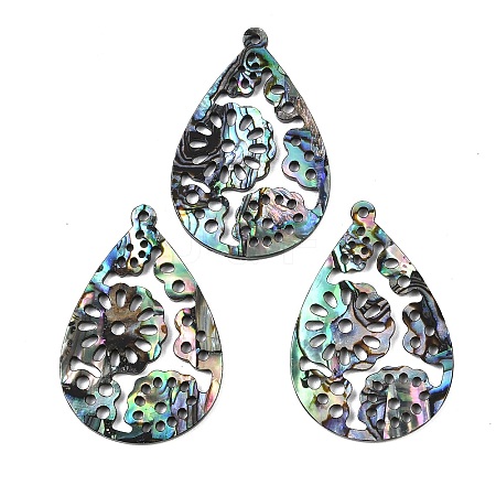 Acrylic Shell Pendants OACR-B039-03-1
