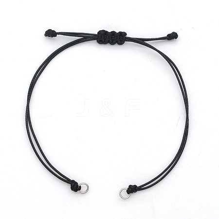 Braided Waxed Cord for DIY Bracelet Making STAS-N090-JA709-1-1