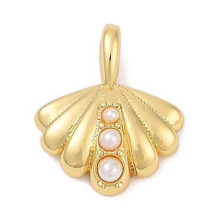 ABS Plastic Imitation Pearl Pendants KK-U058-48G-1