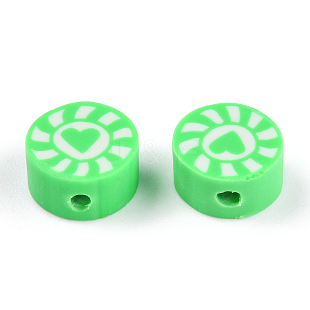 Handmade Polymer Clay Beads CLAY-T019-15E-1