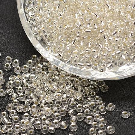 12/0 Transparent Glass Round Seed Beads SEED-J010-F12-21-1