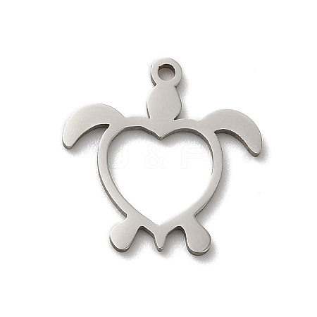 Non-Tarnish 201 Stainless Steel Pendants STAS-E206-04P-03-1