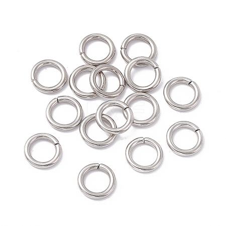 Non-Tarnish 304 Stainless Steel Open Jump Rings STAS-C040-01A-P-1