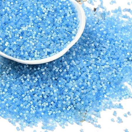 Imitation Cat Eyes Glass Seed Beads X1-SEED-H003-03W-1
