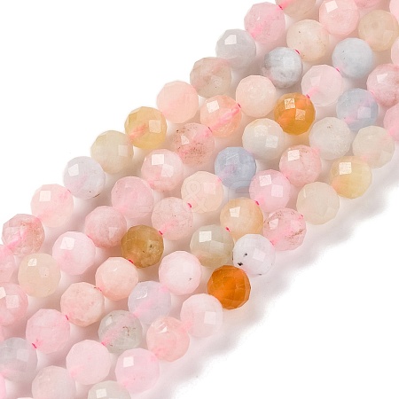 Natural Morganite Beads Strands LS-G-F770-C09-05-1
