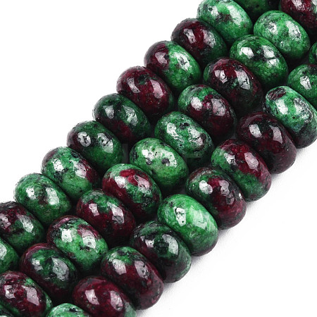 Natural Ruby in Zoisite Beads Strands G-T122-02S-1