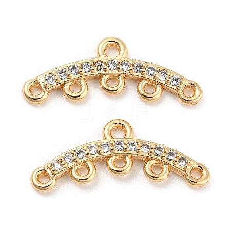 Brass Micro Cubic Zirconia Chandelier Components Links LS-KK-Q789-46G-1