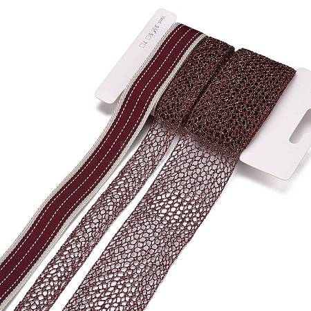 9 Yards 3 Styles Polyester Ribbon SRIB-A014-A08-1