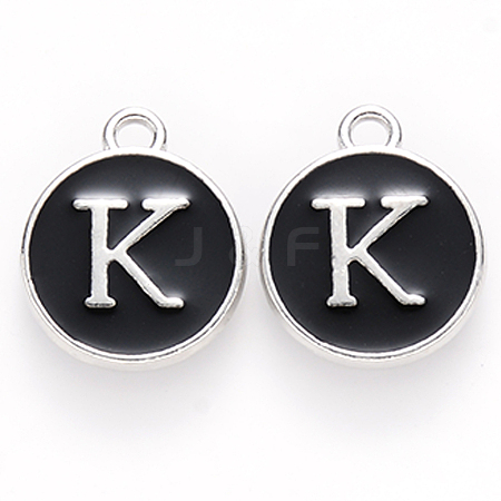 Platinum Plated Alloy Charms LS-ENAM-S118-02K-P-1