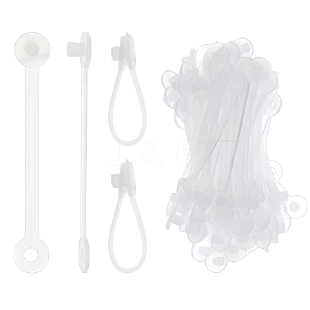 300Pcs PP Plastic Price Tag Chains FIND-FH0011-69A-1