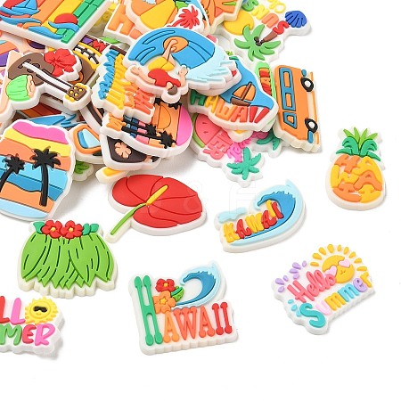 Hawaii Theme PVC Plastic Cabochons PL-CBAEA65-01-1