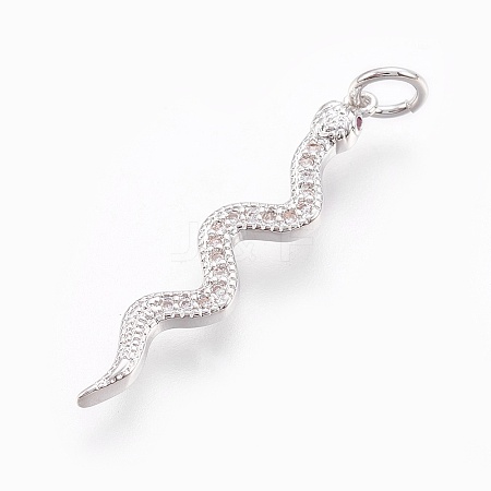 Brass Micro Pave Cubic Zirconia Pendants LS-ZIRC-O026-22P-NR-1