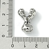 Rack Plating Brass Cubic Zirconia Pendants KK-S378-02P-Y-3