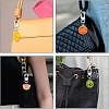 10Pcs Fruit Plate Opaque Resin Keychains HJEW-YW00320-6
