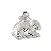 304 Stainless Steel Rabbit Pendants STAS-S186-07C-P-1