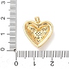 Valentine's Day Brass Micro Pave Cubic Zirconia Pendants CU-H001-02J-G-3