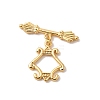 Brass Toggle Clasps KK-P340-51G-1