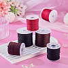 6Rolls 6 Colors Nylon Braided Cord NWIR-TA0001-46D-5