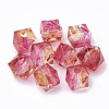 Two Tone Transparent Spray Painted Acrylic Beads ACRP-T005-10mm-26D-1