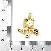 Brass Micro Pave Cubic Zirconia Pendants KK-F908-12G-3
