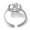 304 Stainless Steel Constellation Rings for Women RJEW-U024-01P-02-3