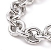 Tarnish Resistant 304 Stainless Steel Rolo Chain Bracelets BJEW-F433-01P-2