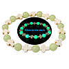 Synthetic Turquoise Stretch Bracelets PW-WGD71A5-02-1