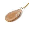 Natural Citrine Chips & Agate Slice Suncatcher AJEW-C048-01B-3