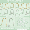 Unicraftale 60Pcs 2 Color 316 Stainless Steel Earring Hooks STAS-UN0051-26-5