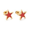 Enamel Pentagon Stud Earrings STAS-I198-02A-1