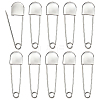Alloy Safety Pin Brooches JEWB-WH0001-77P-1