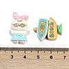 Summer Theme Resin Cabochons RESI-H166-16-3