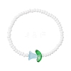 7Pcs 7 Colors Glass Seed Beads Stretch Bracelets for Women BJEW-MZ00200-3