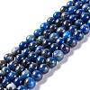 Natural Lapis Lazuli Round Bead Strands X-G-E262-01-6mm-1