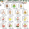 30Pcs 15 Styles Christmas Music Theme Alloy Enamel Pendants FIND-CJ0002-53-2