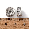 Brass Micro Pave Cubic Zirconia Beads KK-A270-02A-P-3