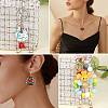 14Pcs 7 Styles Acrylic Pendants MACR-SZ0001-84-7