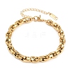 304 Stainless Steel Link Chain Bracelets for Women BJEW-A161-01A-G-2