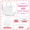 Trapezoid Paper Gift Box with Plastic Imitation Pearl Handles LS-CON-WH0092-65A-2