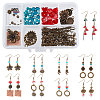 SUNNYCLUE 169 Pieces DIY Retro Flower Themed Earrings Making Kits DIY-SC0015-92-1