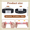 12Pcs 12 Colors Polyester Cord Stretch Bracelets BJEW-GW0001-01-2