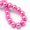 Baking Paint Pearlized Glass Pearl Round Bead Strands X-HY-Q003-6mm-54-4