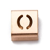 Ion Plating(IP) 304 Stainless Steel Square Slide Charms STAS-L132-26O-RG-1