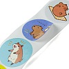 Cartoon Patterns Paper Gift Sticker Rolls DIY-R083-03G-2