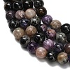 Natural Charoite Beads Strands G-G300-A01-8mm-3