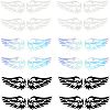 Wings Waterproof Holographic Vinyl Carved Hollow Decal Sticker DIY-FG0001-27-1