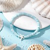 Flat Round Handmade Polymer Clay Heishi Beaded Stretch Bracelets BJEW-JB11711-03-1