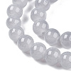Baking Paint Imitation Jade Glass Round Bead Strands DGLA-Q021-8mm-43-3